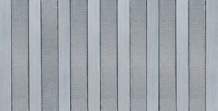 Elegant striped wallpaper for apartment wall decor. Holiday background for Christmas, New Year, birthday, March 8, Valentine. For scrap booking. Siver plank and shiny ribbonsの写真素材