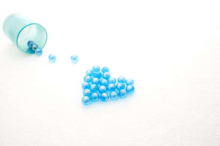 heart-shaped marbleの写真素材