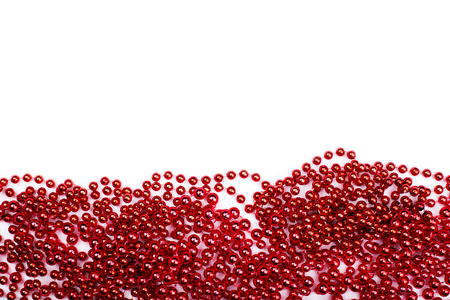 Shining christmas decoration frame - red.の写真素材