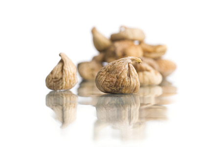 Many figs isolated on white background