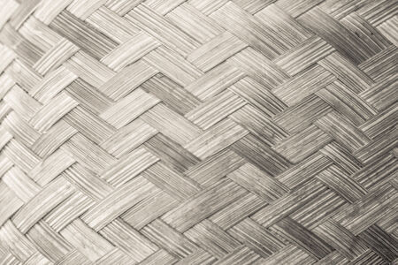 bamboo weave for background, black and whiteの写真素材