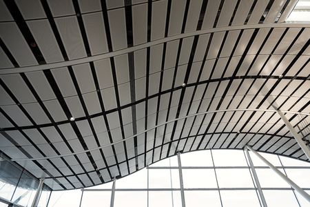 Modern of metal roof structure of modern buildingのeditorial素材