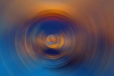 Blurred night city background with circle light