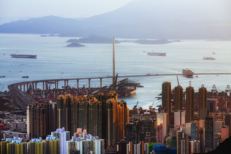 Hong Kong Cityscapeのeditorial素材