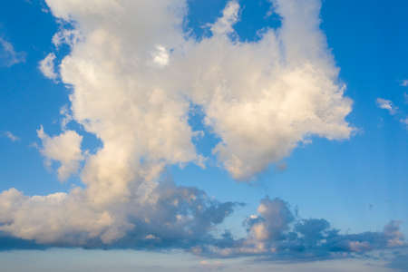 Cloud on blue sky background