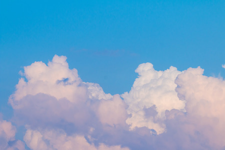 Sky and clouds in the eveningの写真素材