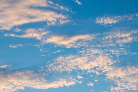 Blue sky with clouds in the afternoon.の写真素材