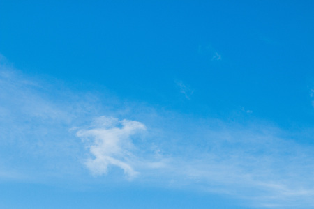 Bright sky with clouds formed in morningの写真素材