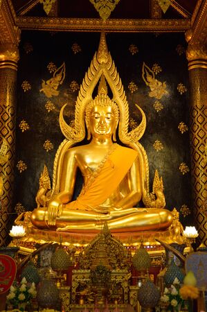 Buddha art in Thai templeのeditorial素材