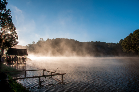 Fog basinの写真素材