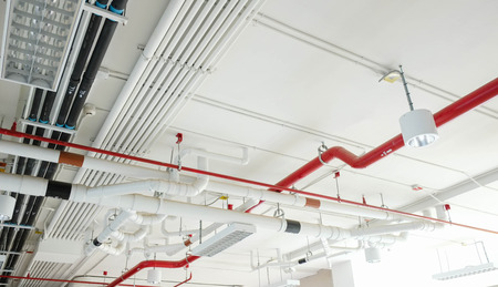 Pipe system in building.の写真素材