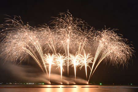 Fireworks Festival in Pattaya 2020, Thailandの写真素材