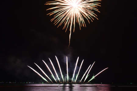 Fireworks Festival in Pattaya 2020, Thailandの写真素材