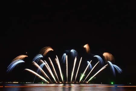 Fireworks Festival in Pattaya 2020, Thailandの写真素材
