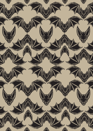 Bat Pattern Eのイラスト素材