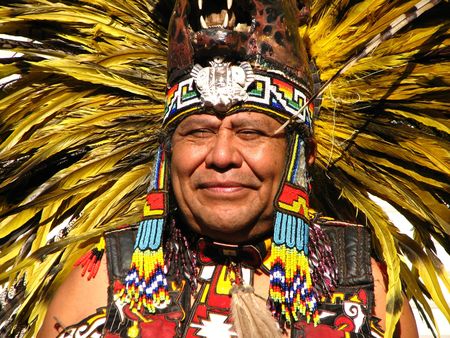 Aztec Tribal Elderの写真素材