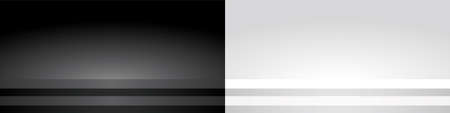 black and white simple wide steps display background 3d illustration for putting your objectのイラスト素材