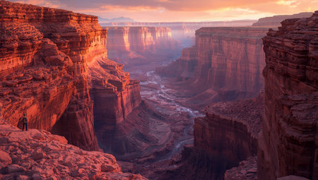 Canyonlands National Park at sunset, Utah, United States.の素材