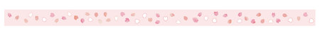 Cherry blossom petals. Decoration like masking tape. Ruled line material. (Pink background) vol.4のイラスト素材