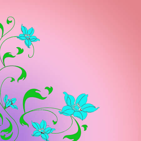 a pretty floral backgroundのイラスト素材