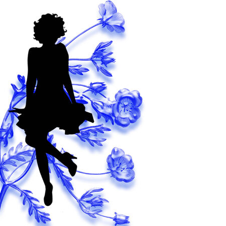 silhouette of a sexy womanのイラスト素材