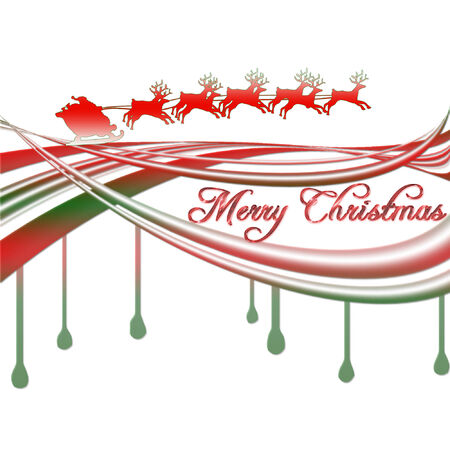 a colorful greeting wishing you a merry christmas のイラスト素材