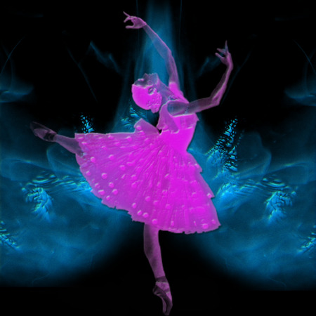 a ballerina on a pretty background のイラスト素材