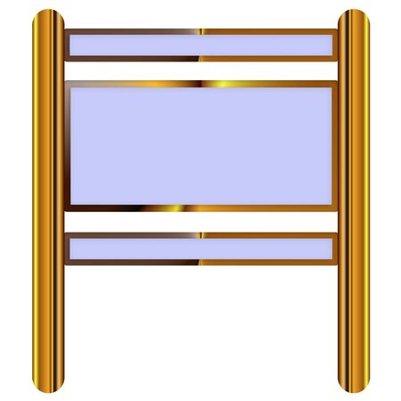 a blank sign ready for your textのイラスト素材