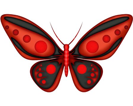 a butterfly done in bright pretty colorsのイラスト素材