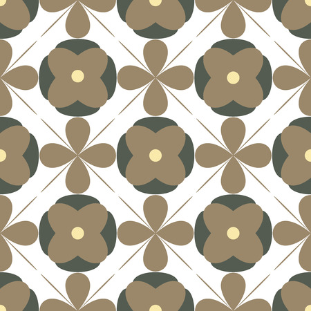 Seamless pattern. Beautiful fabric blooming flowers leafs. Vintage background. Wallpaper baroque. Vector modern Illustrationのイラスト素材