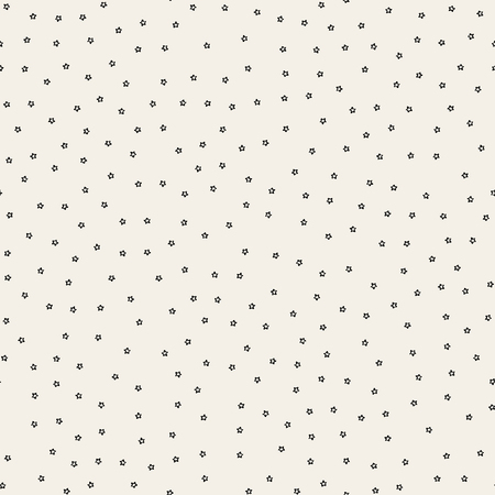 Doodle star pattern. Vector seamless texture night sky wrappingのイラスト素材