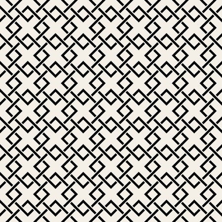 Abstract geometric weave pattern with lines, squares. Seamless vector background.のイラスト素材