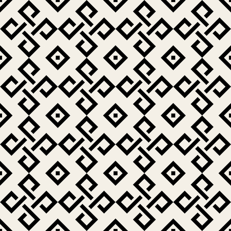 Abstract geometric weave pattern with lines, squares. Seamless vector background.のイラスト素材