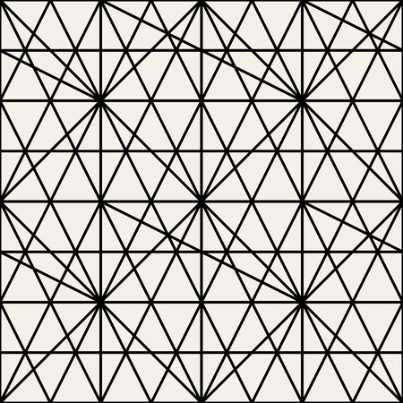 Abstract geometric minimal triangle pattern. A seamless vector background. Stylish graphic pattern. Black and white ornamentのイラスト素材