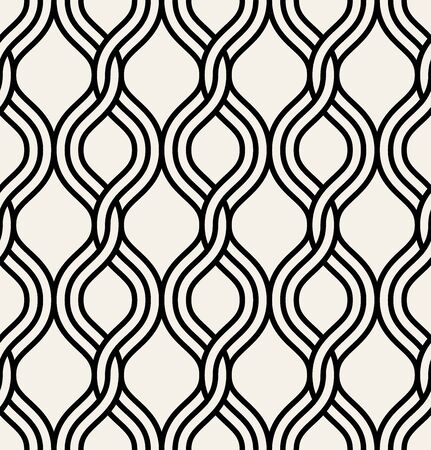 Vector seamless pattern in arabian style. Modern stylish abstract texture. Repeating linesのイラスト素材