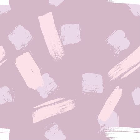 Vector seamless pattern. Abstract background with pink brush strokes. Coloring hand drawn texture. Modern graphic design.のイラスト素材