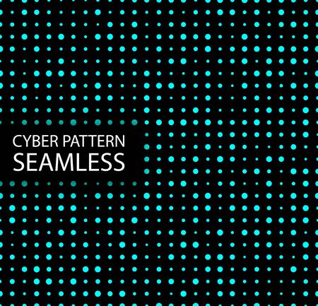 Seamless cyber pattern. Circuit board texture. Digital high tech style vector backgroundのイラスト素材