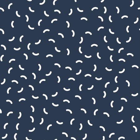 Retro memphis pattern - seamless. Fashion 80-90s. Black and white mosaic texture.のイラスト素材