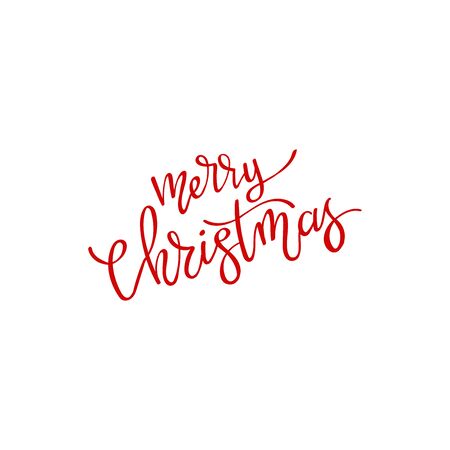 Merry Christmas vector text Calligraphic Lettering design card template. Creative typography for Holiday Greeting Gift Poster. Calligraphy Font style Banner.のイラスト素材