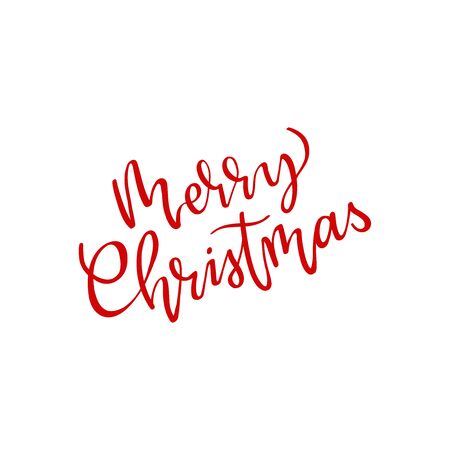 Merry Christmas vector text Calligraphic Lettering design card template. Creative typography for Holiday Greeting Gift Poster. Calligraphy Font style Banner.のイラスト素材