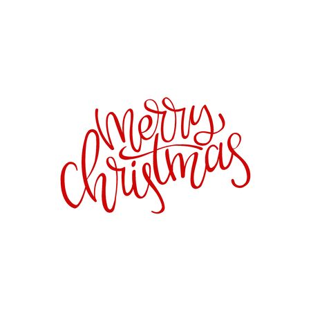 Merry Christmas vector text Calligraphic Lettering design card template. Creative typography for Holiday Greeting Gift Poster. Calligraphy Font style Banner.のイラスト素材