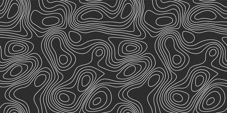 Vector tree rings seamless background, subtle pattern. topographic map background conceptのイラスト素材