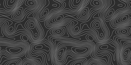 Vector tree rings seamless background, subtle pattern. topographic map background conceptのイラスト素材