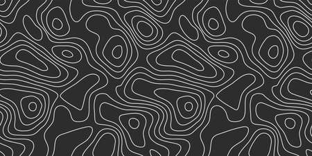Vector tree rings seamless background, subtle pattern. topographic map background conceptのイラスト素材