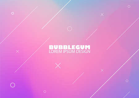 Creative geometric wallpaper. Trendy gradient shapes composition. Vector abstract background template.のイラスト素材