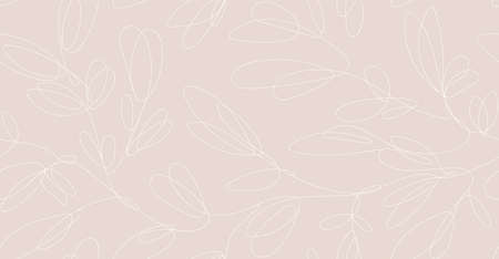 Seamless floral abstract delicate pattern. Vector texture in pastel colorsのイラスト素材
