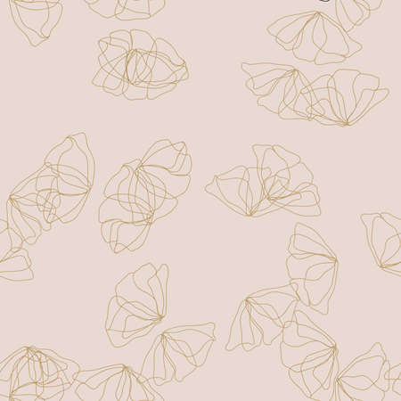Seamless floral abstract delicate pattern. Vector texture in pastel colorsのイラスト素材