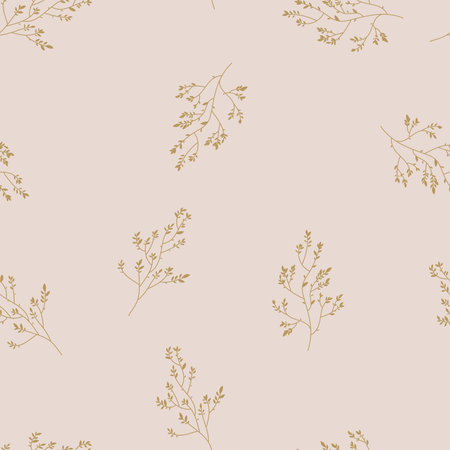 Seamless floral abstract delicate pattern. Vector texture in pastel colorsのイラスト素材