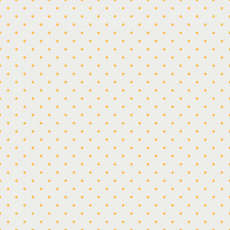 Simple, seamless polka dot yellow on white backgroundのイラスト素材
