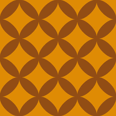 Vector seamless colorful pattern in retro style. 70s colorful backgroundのイラスト素材